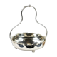 Hallmarked silver-plated metal centerpiece with handle