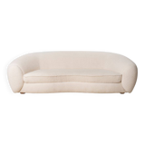 Handmade Mid Century Modern Curved Sofa