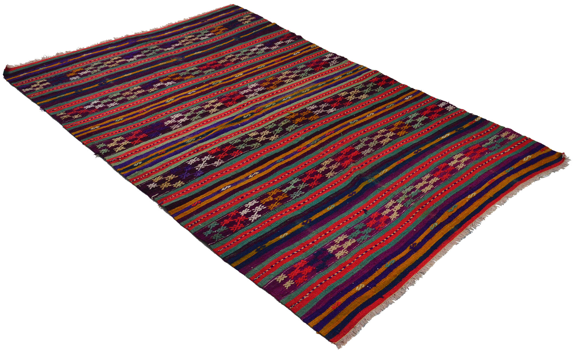 Anatolian handmade kilim rug 250 cm x 162 cm