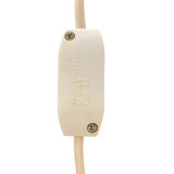 Articulated desk lamp in the shape of a vintage red and white hand