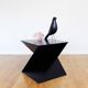 Table basse bout de canapé "origami" 1980