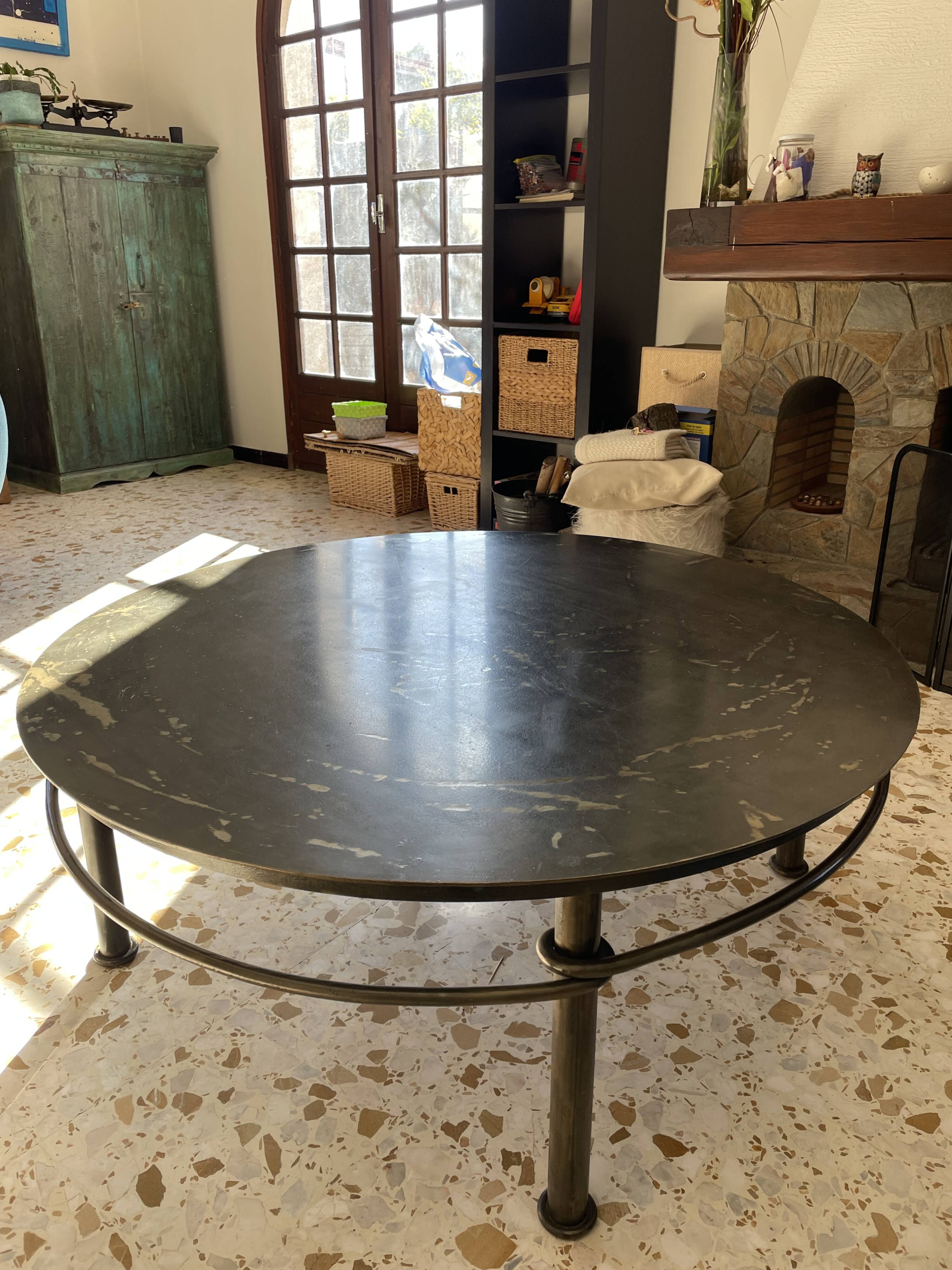 wrought iron table