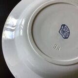 19th century Carmen iron earth soup plate dimensions: diameter -24 cm