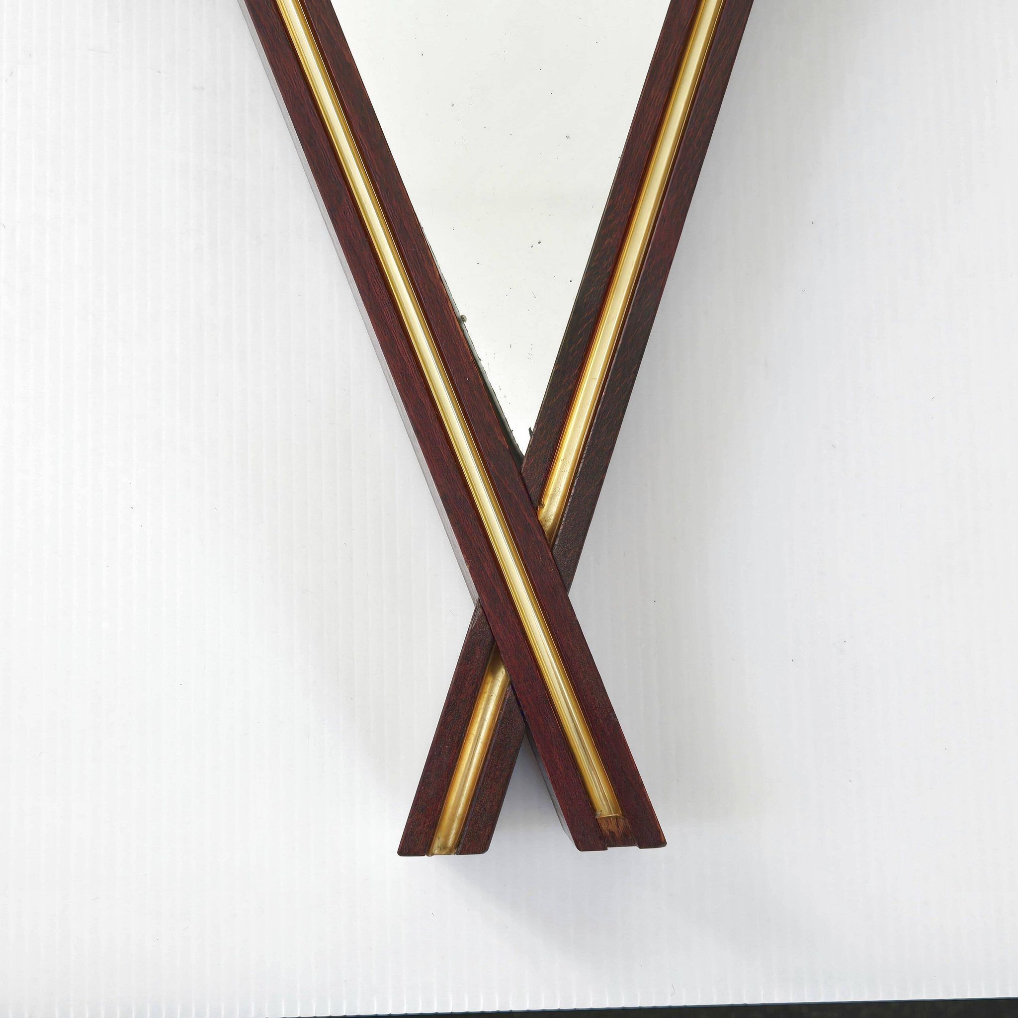 Vintage rosewood mirror 1960