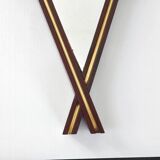 Vintage rosewood mirror 1960