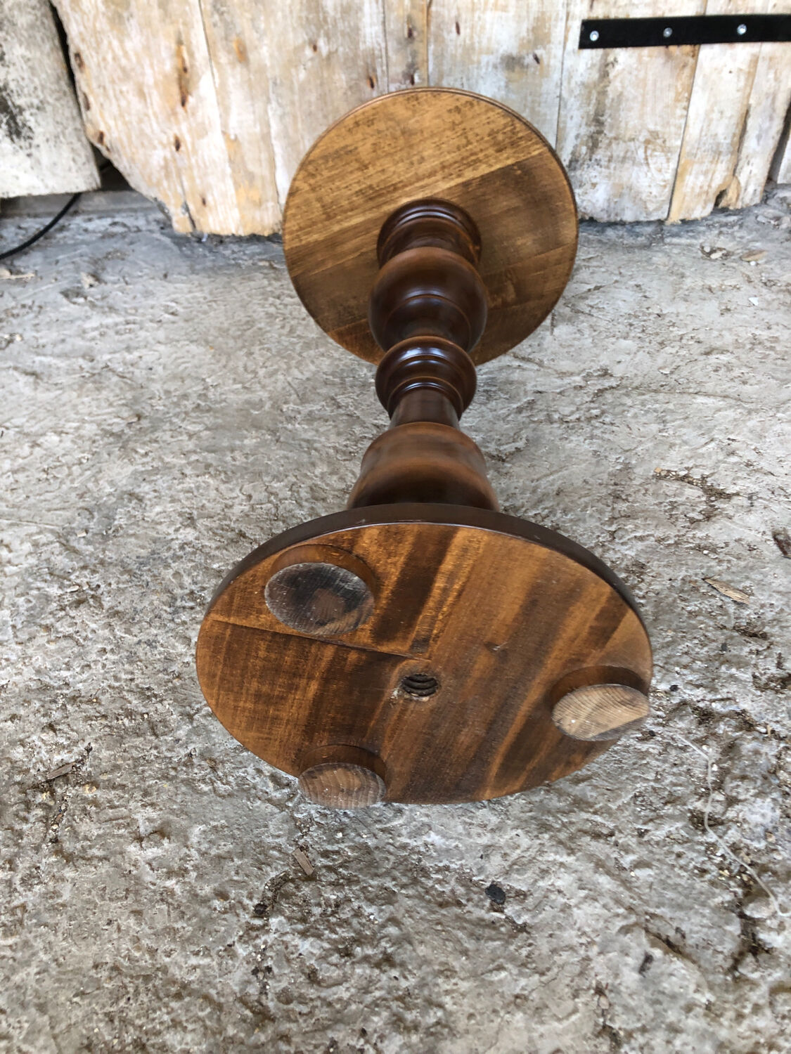 Vintage solid wood side table