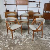 Kai Kristiansen Model 31 vintage Danish teak dining chairs