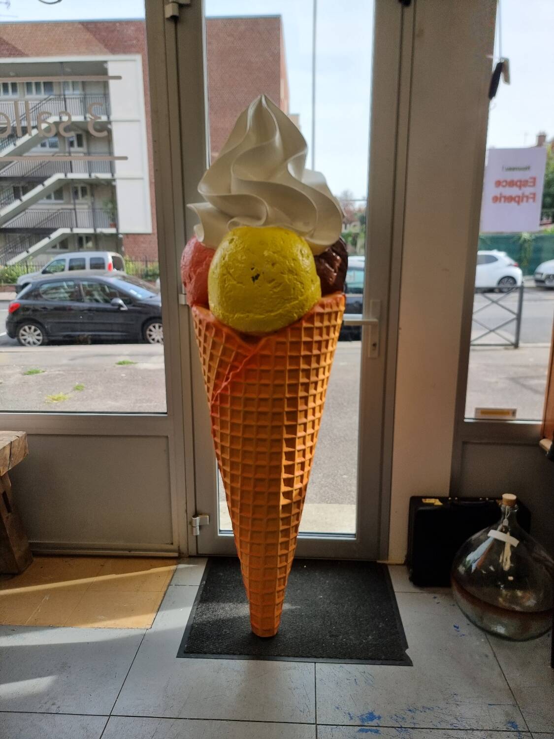 Giant ice cream cone