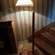 Floor lamp, vintage 80's reading light in elm burrier style, designed by robert de schuytener