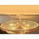 Venetian Transparent and Ametista Flowers Murano Glass Flush Mount in Barov