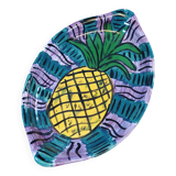 Multicolored pineapple pattern plate