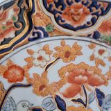 Imari-style porcelain plate, hand-painted, Japan, mid-20th century.