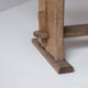 Rustic side table in elm from France, designed and handmade in the 1950s.