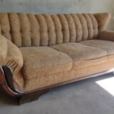 3-seater sofa set and two Scandinavian style armchairs from the 50s.