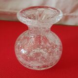 Biot-style soliflore vase in bubbled glass