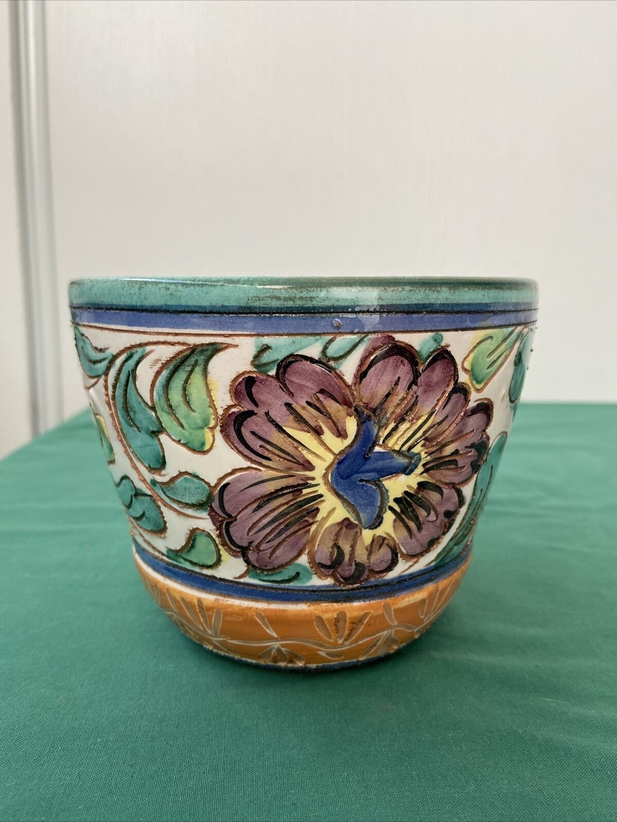 Flower pot cover glazed ceramic plant