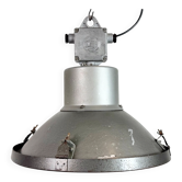 Industrial Grey Hammer Paint Pendant Lamp from Elektrosvit, 1960s