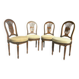 Antique Louis XVI style chair – lyre back, handcrafted upholstery
