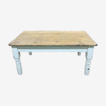 Table basse anglaise en sapin XIXème