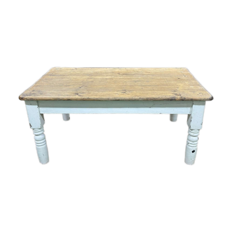 Table basse anglaise en sapin XIXème