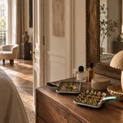 Pair of Robert Picault Ceramic Handled Trays, Vallauris, France, circa 1950