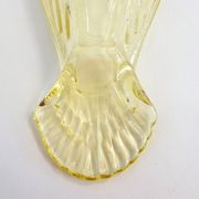 Bird bowl, in pale yellow crystal glass