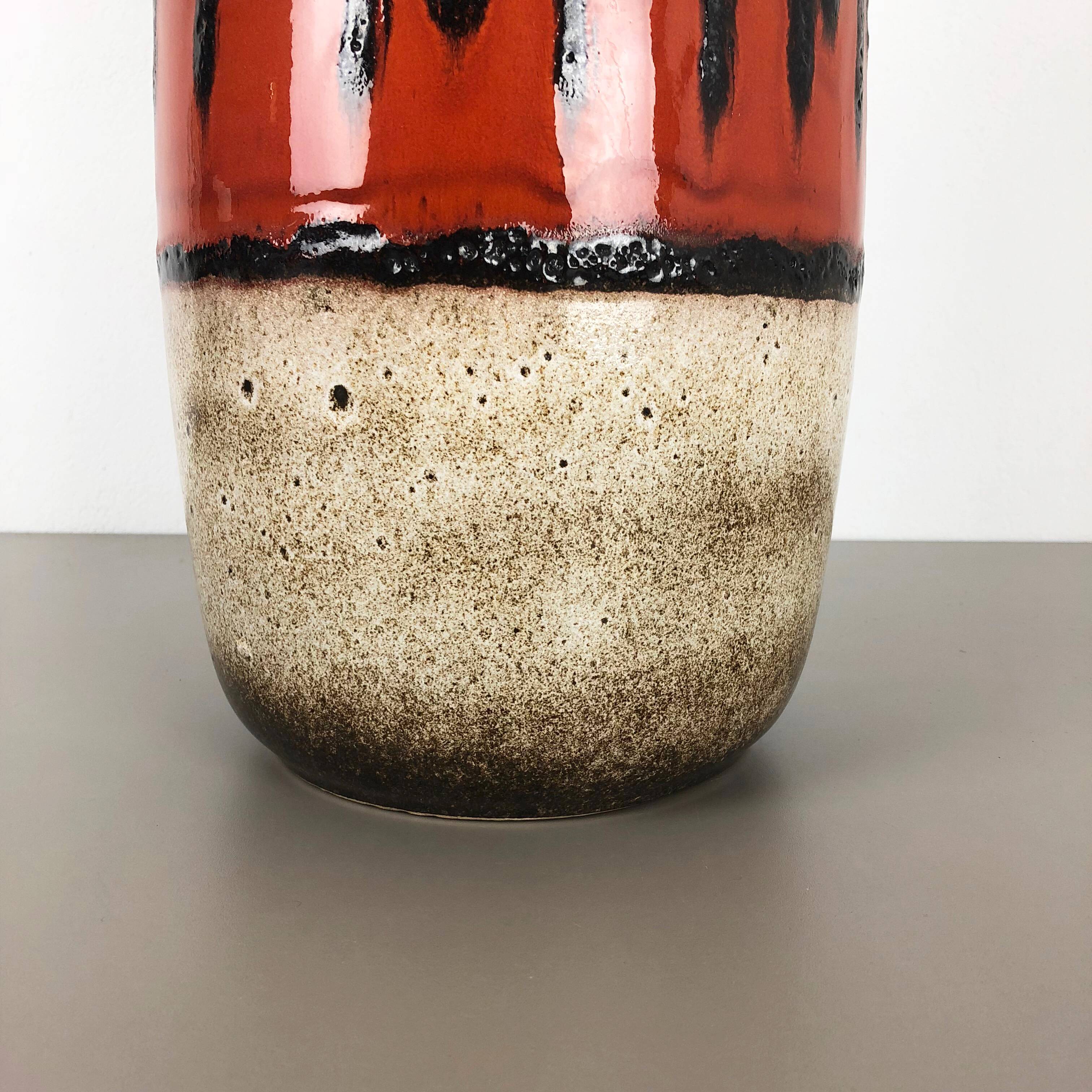 Floor vase fat lava "284-47" vase by Scheurich, Germany, 1970s