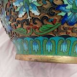 Pot covered in enamelled bronze