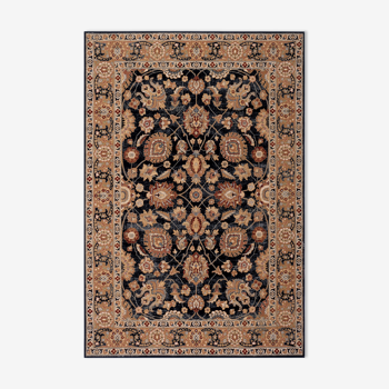 160x230 cm Mota black oriental carpet