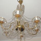 Brass chandelier, 1960s