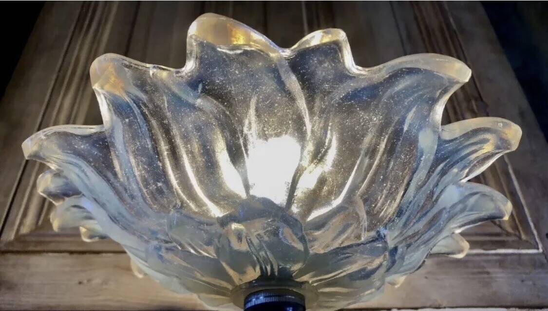 Art Deco Opalescent glass lamp R Frontisi Ezan 1930