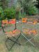Pair of vintage folding camping chairs - BHV Paris (1970s)