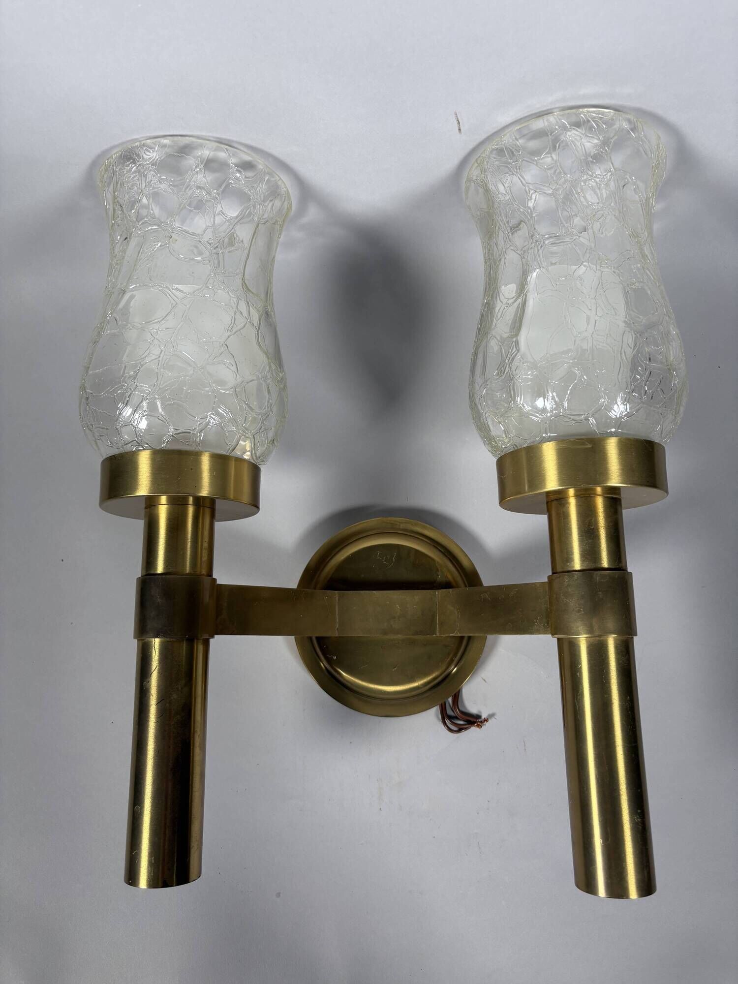 Jean PERZEL (1892 - 1986) Pair of modernist wall lights circa 1960 20th century