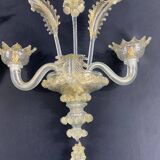 Large two-light wall lamp in Murano glass Venice