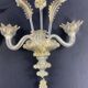 Large two-light wall lamp in Murano glass Venice