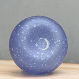 Blown glass vase, bubbled