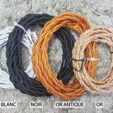 Vintage portable lamp globes customizable yellow clichy glass