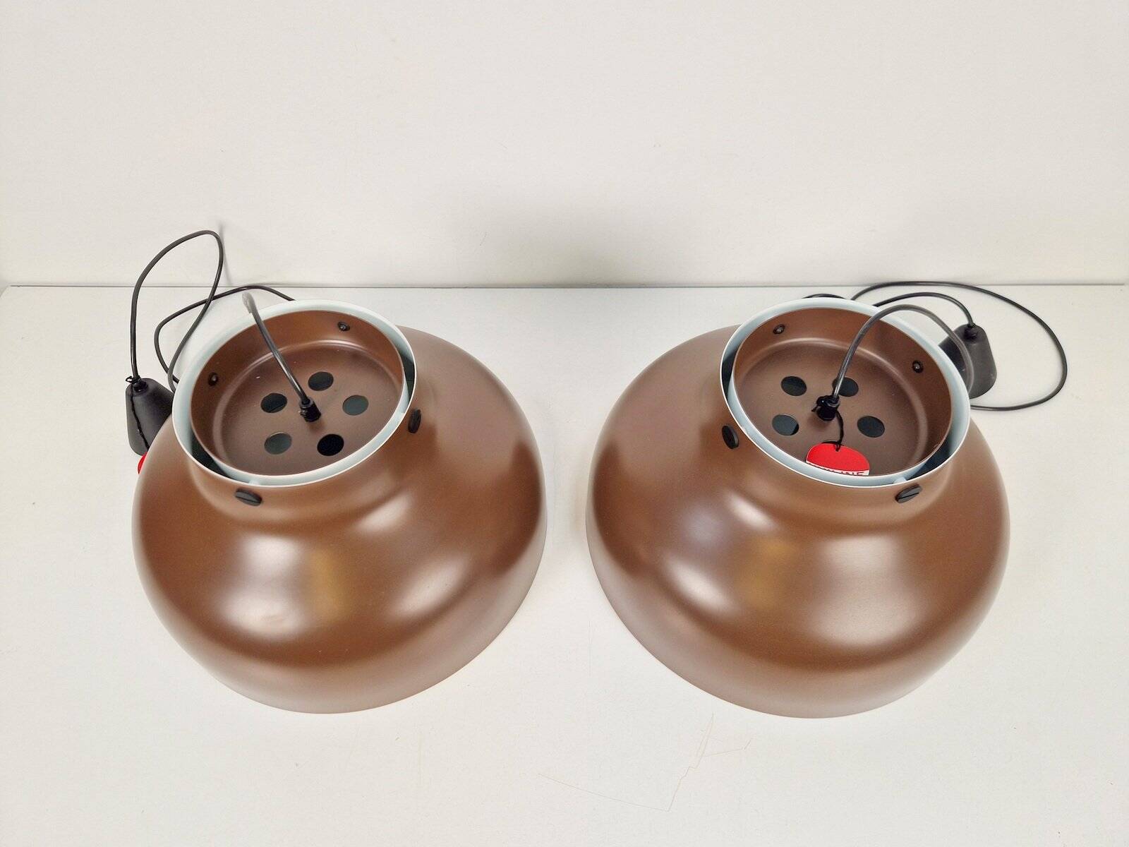 Mid-Century Modern Super Jumbo Pendant Lamps by Uniline for Nordisk Solar, 1960s, Set of 2
