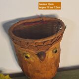 Wicker basket owls