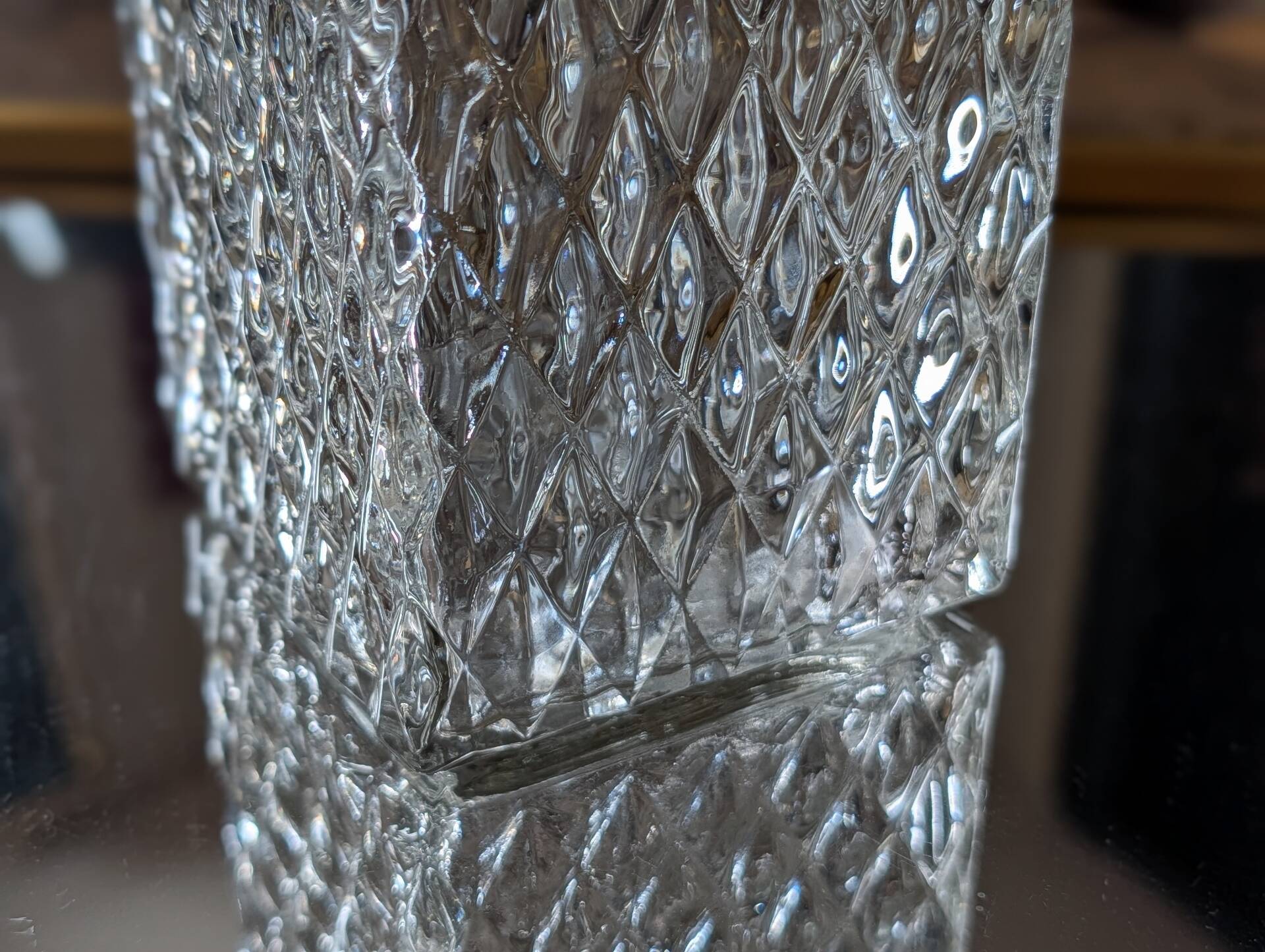 Vintage carafe 60/70 – geometric glass