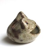 Ceramic ashtray by Annie Maume, frog head, 1960s.