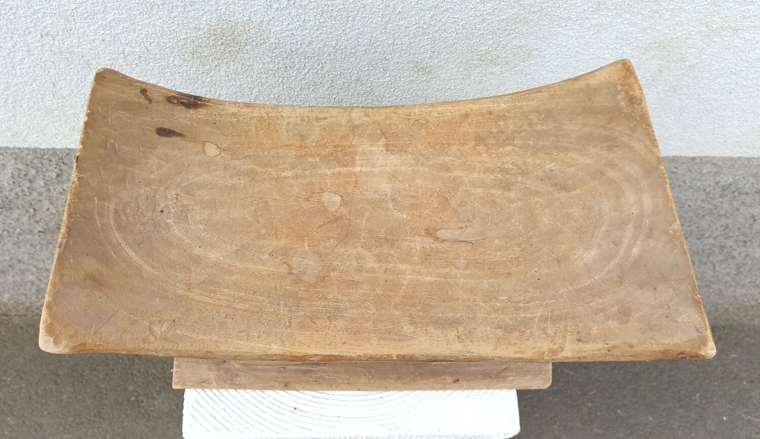 Antique wooden stool Ashanti African art from Ghana