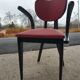 Fauteuil de bureau vers 1950 rouge et noir
