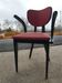 Fauteuil de bureau vers 1950 rouge et noir