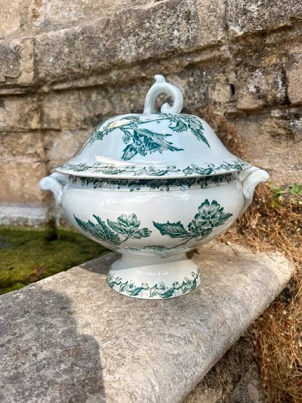 Antique ironstone soup tureen