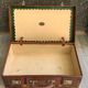 Rare old English suitcase stamped with the royal crown