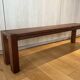 Handcrafted wooden bench