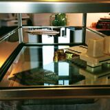 Glass and mirror coffee table, 1970