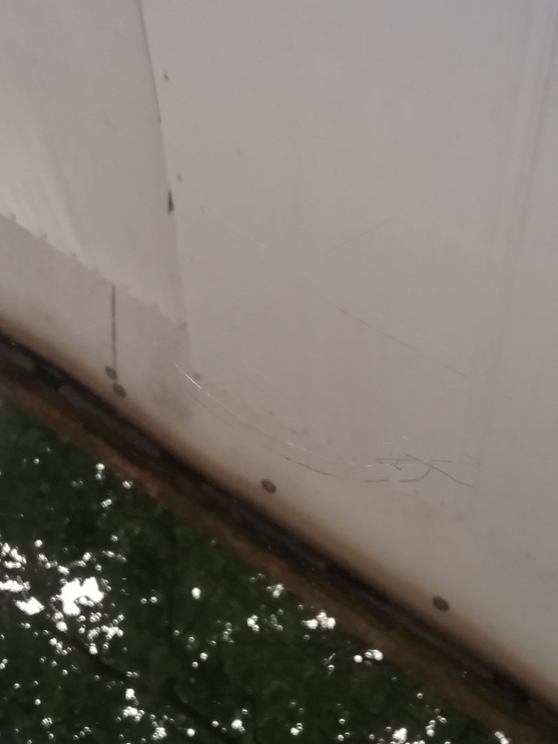 Vintage mirrored console