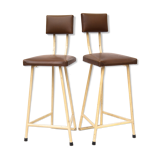 Paire de tabourets vintage